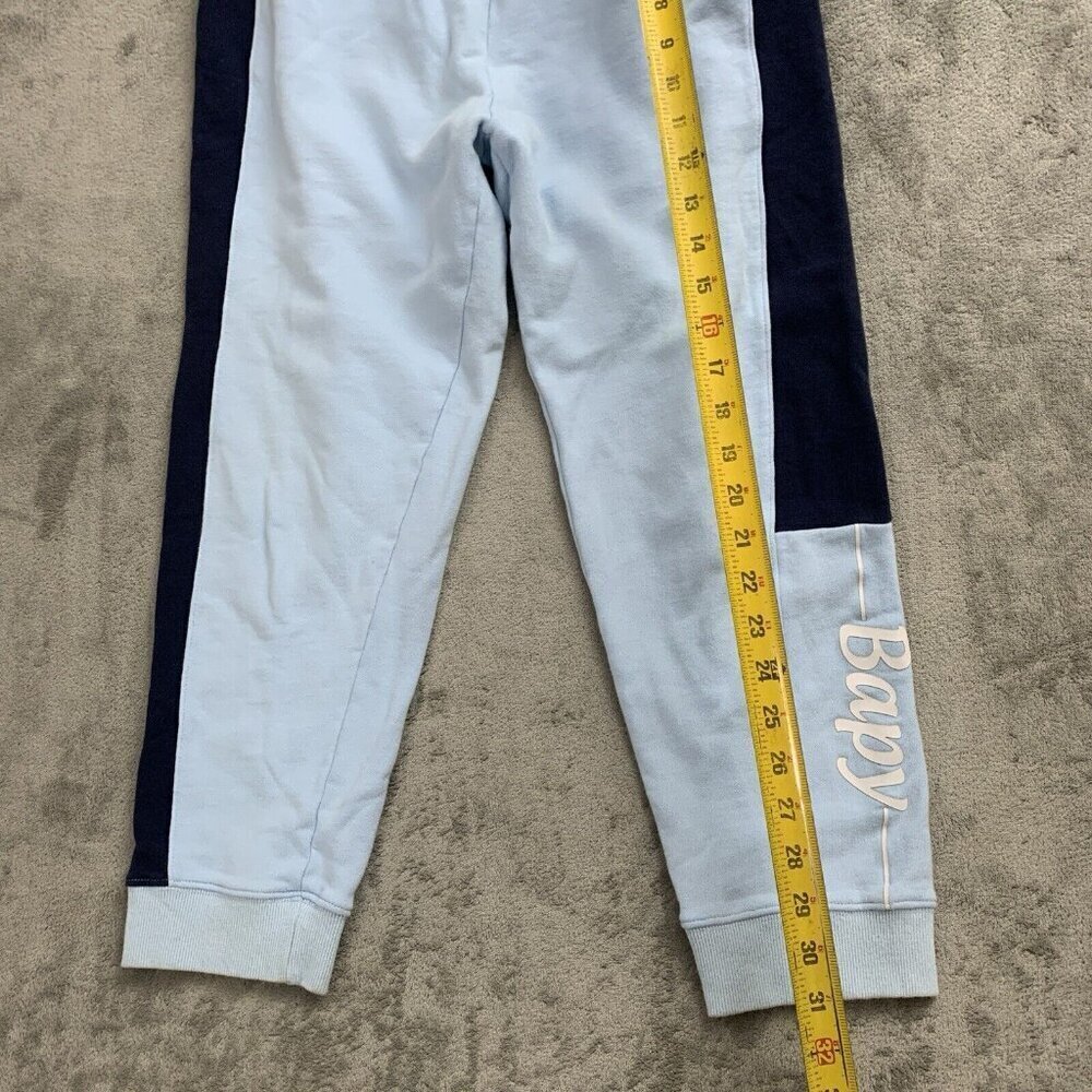 Bapy A Bathing Ape Sweatpants Women XS Blue Pull Over Street Wear Sweats Comfy - Picture 2 of 12